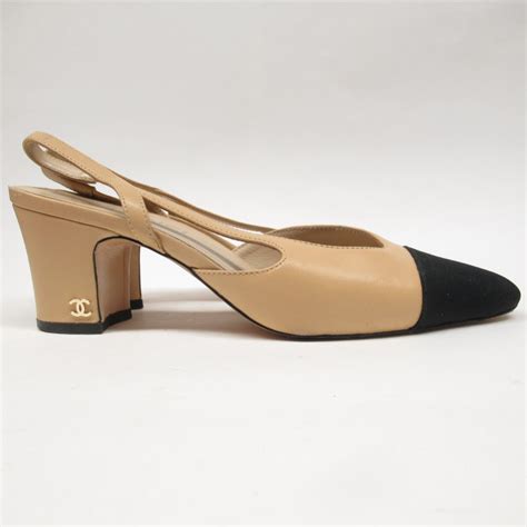 chanel two tone slingback price|Chanel slingback price.